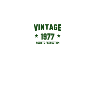 Vintage - 1977 model alb pe tricou