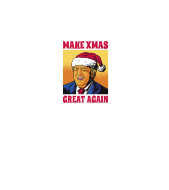 Make Xmas great again model negru pe tricou