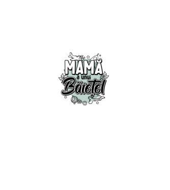 Mamă a unui băiețel model alb pe tricou