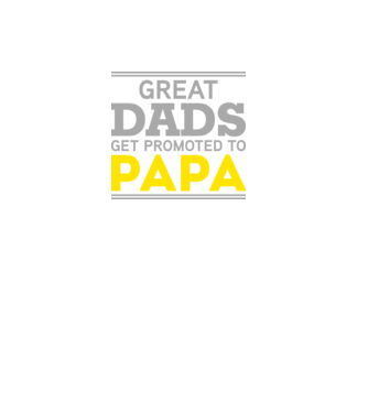 Great dads get promoted to papa model negru pe tricou
