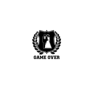 Bachelor GAME OVER model gri pe tricou