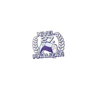 Nivel 27 finalizat! model negru pe tricou