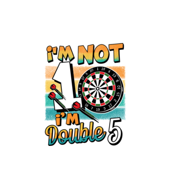 Darts Birthday 10 years old model alb pe tricou