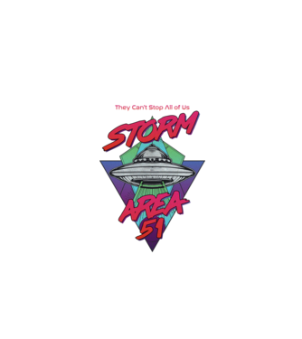 storm area 51 ufo model alb pe tricou