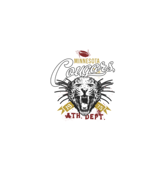 Minesota Cougars model negru pe tricou