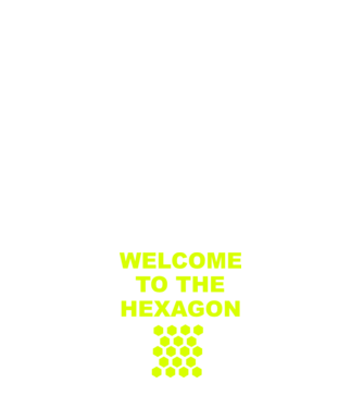 Welcome to the hexagon model roșu pe tricou