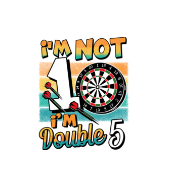 Darts Birthday 10 years old model alb pe tricou
