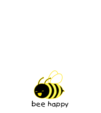 bee happy model albastru deschis pe tricou