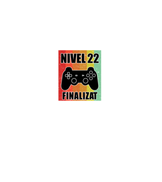 Nivel 22 finalizat model negru pe tricou