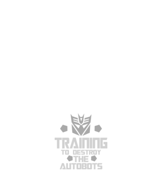 Training to destroy the autobots model albastru închis pe tricou