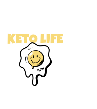 HAPPY KETO LIFE model negru pe tricou