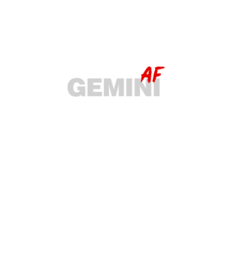 GEMINI as fuck model negru pe tricou