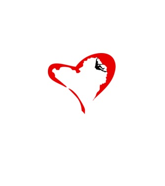 heartclimb model alb pe tricou