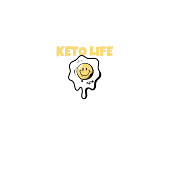 HAPPY KETO LIFE model negru pe tricou