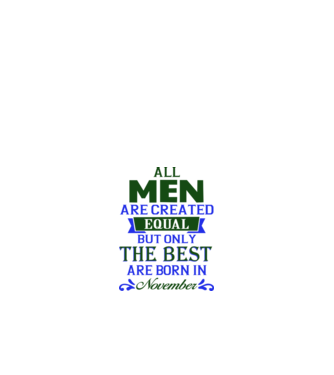 All men created equal but only the beat are born in november model albastru deschis pe tricou