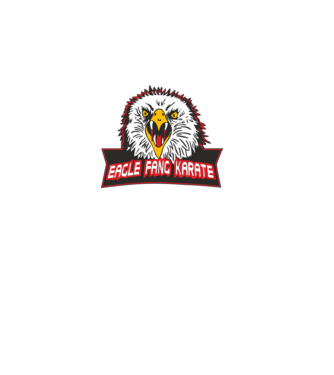 eagle fang karate cobra kai model negru pe tricou