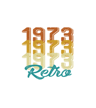 1973 retro model alb pe tricou