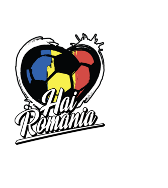 Hai romania heart model negru pe tricou