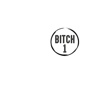 BITCH 1 model galben neon pe tricou
