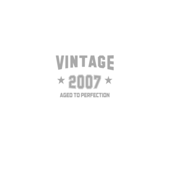Vintage - 2007 model albastru închis pe tricou