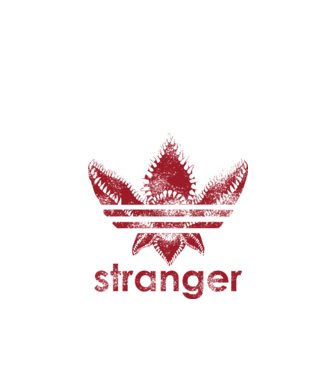 stranger things logo model negru pe tricou