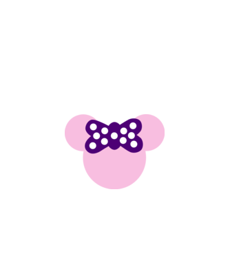 Minnie model alb pe tricou