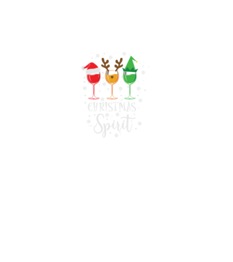 Christmas spirit wine model turcoaz pe tricou