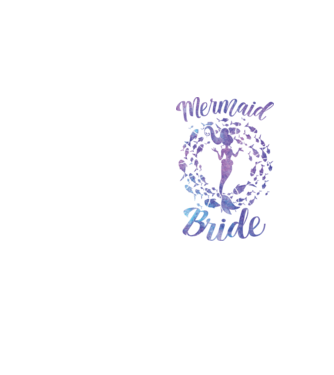 Mermaid bride aquarell model galben neon pe tricou