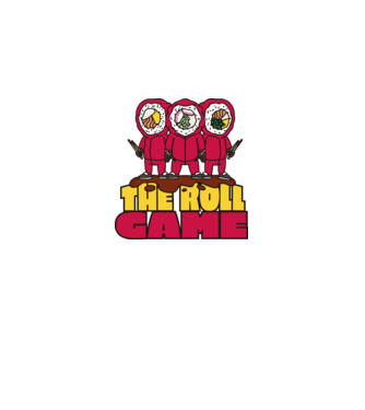 the roll game squid game model alb pe tricou