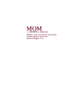 Mom definition model alb pe tricou