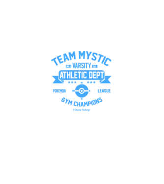 Mystic champions model negru pe tricou