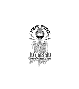 femeie - mutter - rocker model nisipiu pe tricou