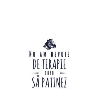 nu am nevoie de terapie doar să patinez model verde de măr pe tricou