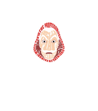 money heist logo names model negru pe tricou