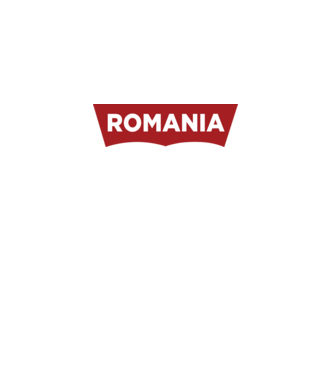 România levis model roz deschis pe tricou