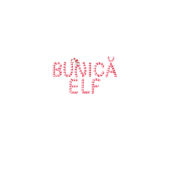 bunică elf model negru pe tricou