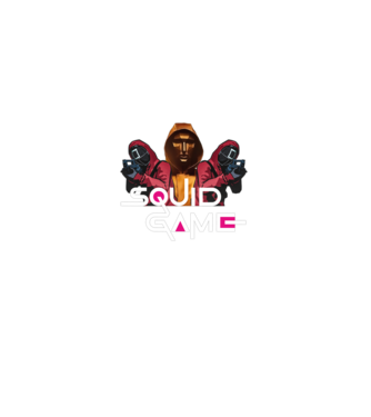 squid game poster model negru pe tricou