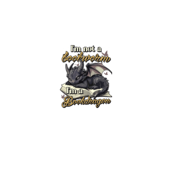 I am not a bookworm i am a bookdragon model negru pe tricou