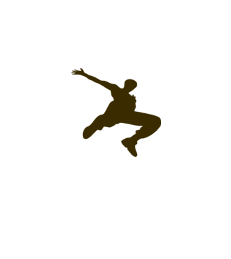 Logo Parkour model nisipiu pe tricou