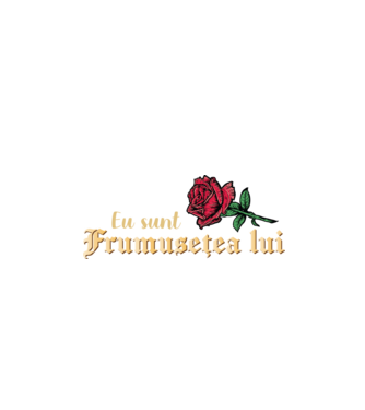 eu sunt frumusețea lui model negru pe tricou