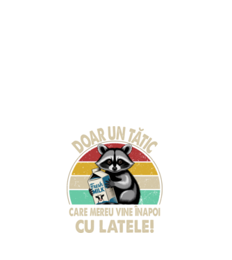 Retro Apa aki visszajött a tejjel RO model alb pe tricou