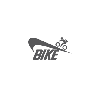 Bike logo model alb pe tricou