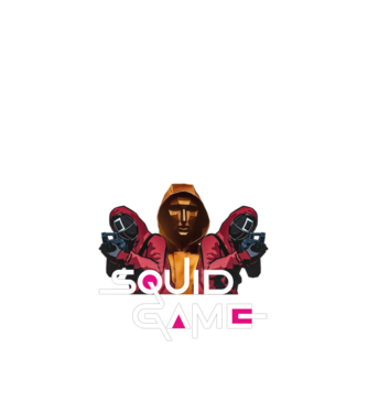 squid game poster model negru pe tricou
