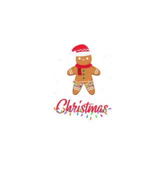 Merry christmas cookie model negru pe tricou