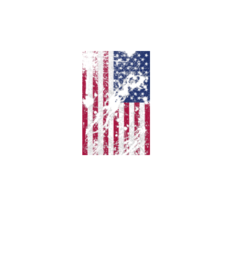 ripped flag U.S. model galben neon pe tricou