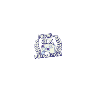 Nivel 37 finalizat! model negru pe tricou