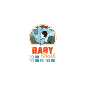 BabyBOY shark model negru pe tricou
