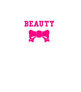 beauty model alb pe tricou
