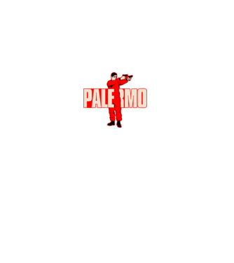 palermo la casa de papel model negru pe tricou