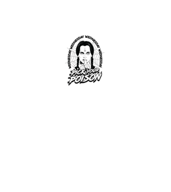 WEDNESDAY Pick your poison model alb pe tricou